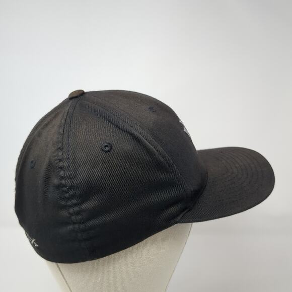 Vortex Fitted Baseball Cap Black Medium Lightweight Embroidered Flexfit 6 Panel - Picture 5 of 9